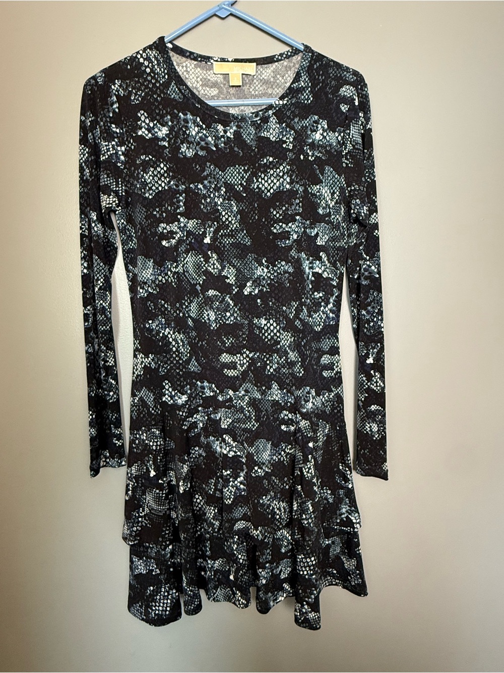 Michael Kors Cobra Snake Print Ruffled Hem Dress – Women’s Size S